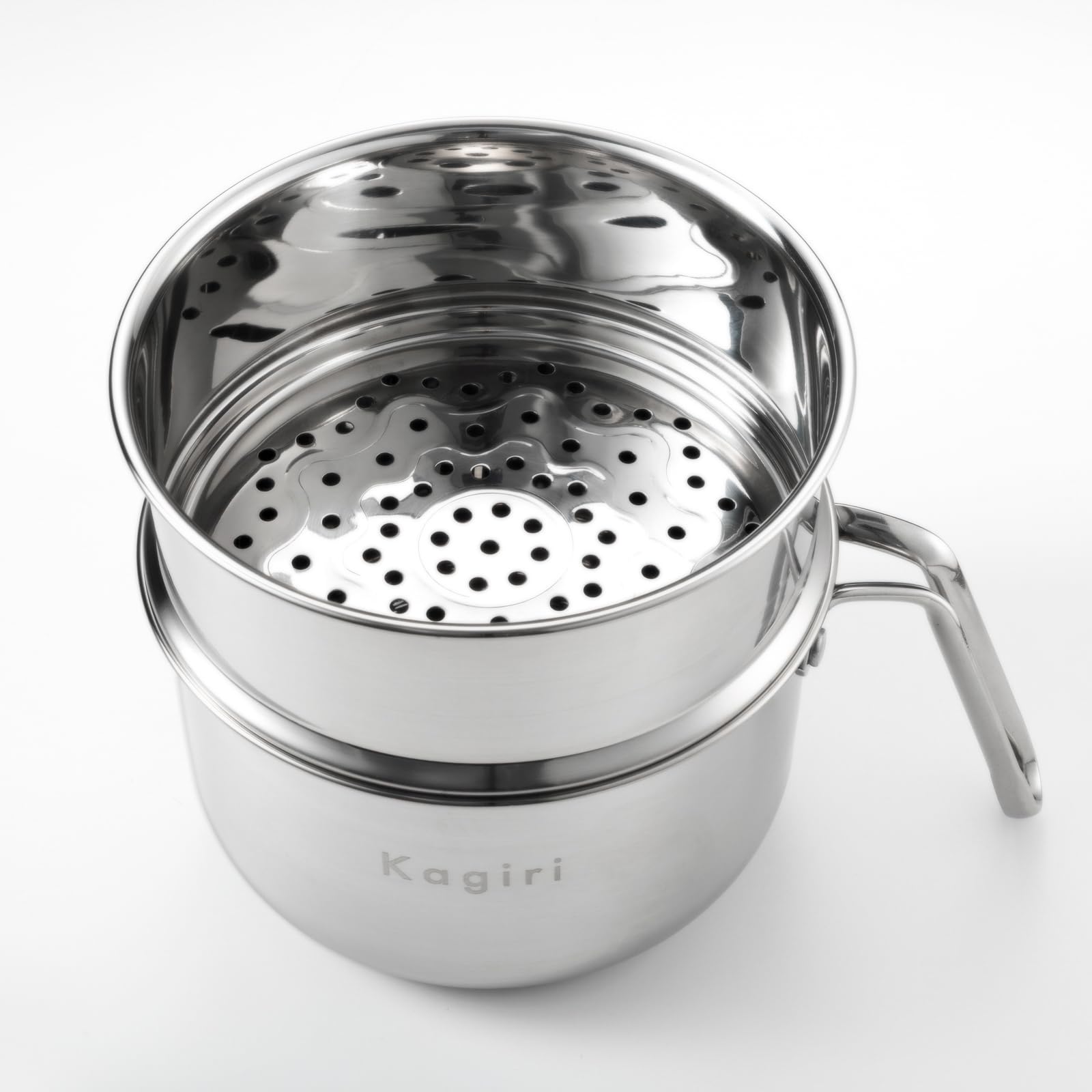 Amazon | Kagiri 蒸し機能付き 二段 マルチポッド 片手鍋 スチーム